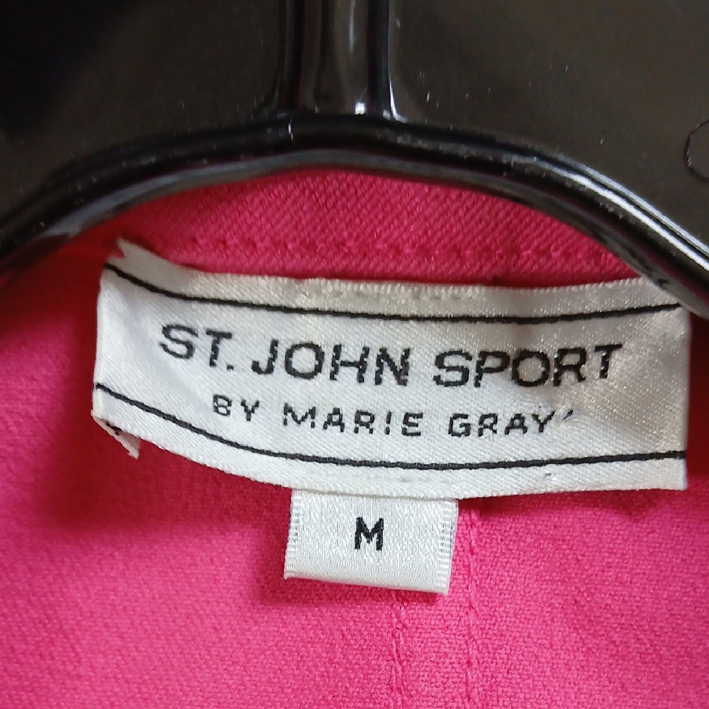 St. John Sport by Marie Gray Pink Blazer Jacket - Picture 3 of 6